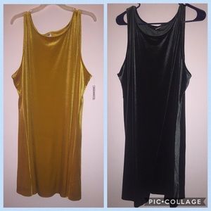 2 Velvet Dresses With Tags